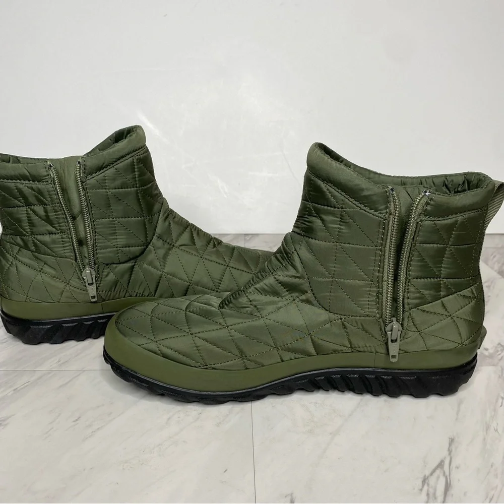Bogs Snowday II Short Green Puffer Boot 10